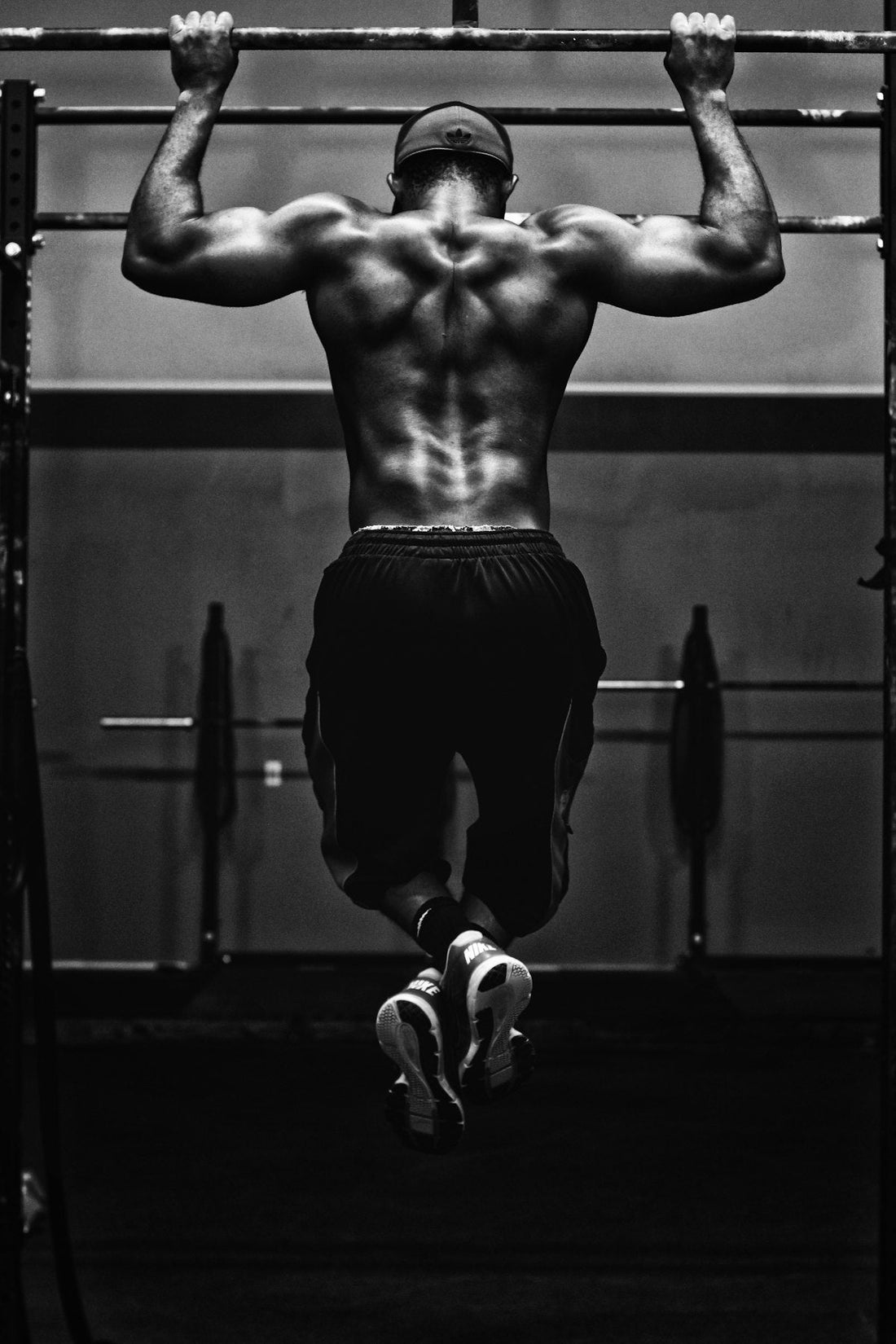 Athlete training with focus and mental toughness